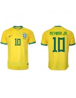 Brazílie Neymar Jr #10 Domácí Dres MS 2022 Krátký Rukáv